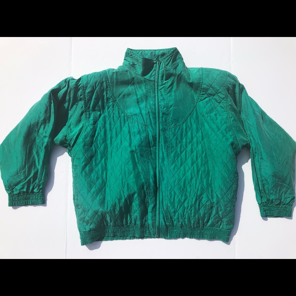 Vintage silk bomber